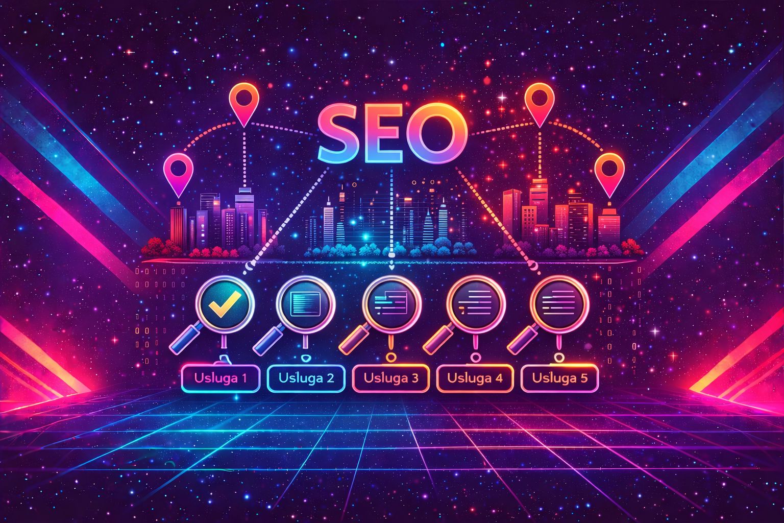 SEO dla firm usługowych w kilku miastach – dobór fraz, struktura usług i obszar działania